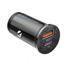 Автомобильное зарядное устройство 42W 2xUSB быстрая зарядка для телефона в прикуриватель машины KUULAA QC 3.0 + PD 3.0 (KL-CD09) Черный Автомобильное зарядное устройство 42W 2xUSB быстрая зарядка для телефона в прикуриватель машины KUULAA QC 3.0 + PD 3.0 (KL-CD09) Черный