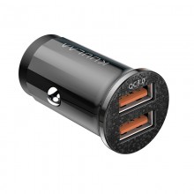 Автомобильное зарядное устройство 48W 2xUSB быстрая зарядка для телефона в прикуриватель машины KUULAA Dual Usb QC 3.0 + QC 3.0 (KL-CD09) Черный Автомобильное зарядное устройство 48W 2xUSB быстрая зарядка для телефона в прикуриватель машины KUULAA Dual Usb QC 3.0 + QC 3.0 (KL-CD09) Черный