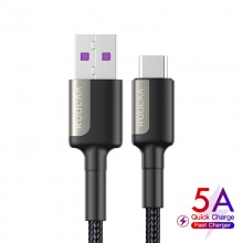 Кабель USB for Type-C (2m) QC 3.0 и 5A Super Quick Charge провод для быстрой зарядки KUULAA (KL-X12) Gray Кабель USB for Type-C (2m) QC 3.0 и 5A Super Quick Charge провод для быстрой зарядки KUULAA (KL-X12) Gray
