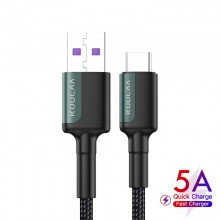 Кабель USB for Type-C (1m) QC 3.0 и 5A Super Quick Charge провод для быстрой зарядки KUULAA (KL-X12) Blue Кабель USB for Type-C (1m) QC 3.0 и 5A Super Quick Charge провод для быстрой зарядки KUULAA (KL-X12) Blue