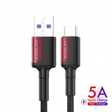 Кабель USB for Type-C (1m) QC 3.0 и 5A Super Quick Charge провод для быстрой зарядки KUULAA (KL-X12) Red Кабель USB for Type-C (1m) QC 3.0 и 5A Super Quick Charge провод для быстрой зарядки KUULAA (KL-X12) Red