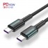 Дата кабель USB Type-C на Type-C  (1m) PD Flash 60 Вт и QC 3.0 провод для быстрой зарядки KUULAA (KL-X06)  Blue