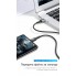 Дата кабель USB Type-C на Type-C  (1m) PD Flash 60 Вт и QC 3.0 провод для быстрой зарядки KUULAA (KL-X06) Gray