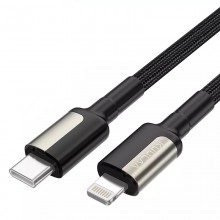 Кабель Apple Lightning - USB Type-C PD 30 Вт (1м) зарядный шнур для быстрой зарядки телефонов Kuulaa KL-X64 Кабель Apple Lightning - USB Type-C PD 30 Вт (1м) зарядный шнур для быстрой зарядки телефонов Kuulaa KL-X64
