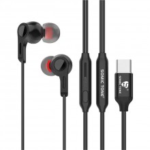 Вакуумные проводные наушники с микрофоном Type-C стерео Hi-Fi Bass гарнитура для телефона Somic C6 Black Вакуумные проводные наушники с микрофоном Type-C стерео Hi-Fi Bass гарнитура для телефона Somic C6 Black
