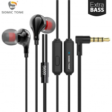 Проводные Вакуумные Наушники с Микрофоном 3.5mm jack (1.2м) Стерео Гарнитура Для Телефона Смартфона Ноутбука SomicTone S600 Extra Bass Черный Проводные Вакуумные Наушники с Микрофоном 3.5mm jack (1.2м) Стерео Гарнитура Для Телефона Смартфона Ноутбука SomicTone S600 Extra Bass Черный