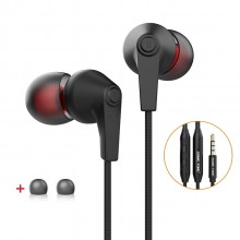 Вакуумные Проводные Наушники с Микрофоном (1.2м) 3.5mm jack Стерео Гарнитура Для Телефона Смартфона Ноутбука SomicTone S-609 Black Вакуумные Проводные Наушники с Микрофоном (1.2м) 3.5mm jack Стерео Гарнитура Для Телефона Смартфона Ноутбука SomicTone S-609 Black