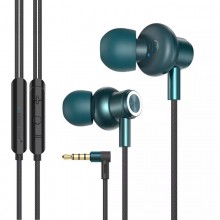Вакуумные проводные наушники с микрофоном 3.5mm стерео Hi-Fi Bass гарнитура для телефона Somic TN40 Dark Green Вакуумные проводные наушники с микрофоном 3.5mm стерео Hi-Fi Bass гарнитура для телефона Somic TN40 Dark Green