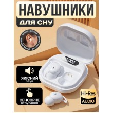 Наушники для сна от шума мягкие беспроводные для засыпания от храпа M72 White