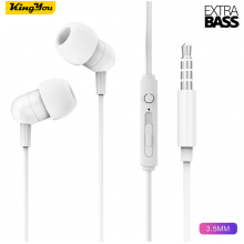 Проводные наушники с микрофоном (1.2 м) вакуумные 3.5 мм mini-Jack проводная стерео гарнитура для телефона H30 White Проводные наушники с микрофоном (1.2 м) вакуумные 3.5 мм mini-Jack проводная стерео гарнитура для телефона H30 White