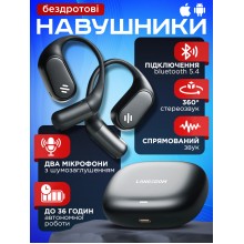 Наушники беспроводные для спорта спортсменов спортивные для бега тренировок зала гарнитура с микрофоном с шумоподавлением ENC TE09 Black