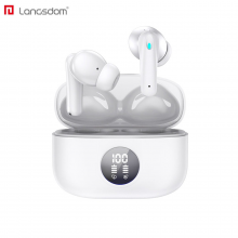 Беспроводные TWS наушники двойное шумоподавление ANC+ENC Hi-Fi гарнитура Bluetooth 5.3 Langsdom P91(TA07) White Беспроводные TWS наушники двойное шумоподавление ANC+ENC Hi-Fi гарнитура Bluetooth 5.3 Langsdom P91(TA07) White