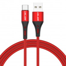 Кабель USB Type-C - USB (1m) провод быстрой зарядки для телефона USLION US0125 Red Кабель USB Type-C - USB (1m) провод быстрой зарядки для телефона USLION US0125 Red