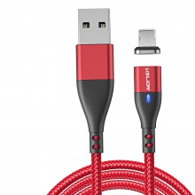Магнитный Кабель Apple Lightning - USB (2m) Fast Charging USLION US0159L Red провод быстрой зарядки 2.4 A и передачи данных для iPhone Магнитный Кабель Apple Lightning - USB (2m) Fast Charging USLION US0159L Red провод быстрой зарядки 2.4 A и передачи данных для iPhone