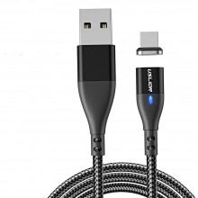 Магнитный Кабель microUSB - USB (2m) USLION US0159M Black Провод для Зарядки Телефона Fast Charging 3A и Передачи Данных Магнитный Кабель microUSB - USB (2m) USLION US0159M Black Провод для Зарядки Телефона Fast Charging 3A и Передачи Данных