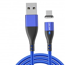 Магнитный Кабель microUSB - USB (2m) USLION US0159M Blue Провод для Зарядки Телефона Fast Charging 3A и Передачи Данных Магнитный Кабель microUSB - USB (2m) USLION US0159M Blue Провод для Зарядки Телефона Fast Charging 3A и Передачи Данных