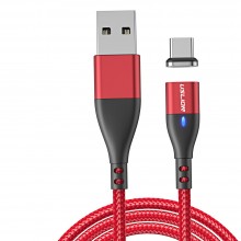 Магнитный Кабель Type-C - USB (2m) USLION US0159C Red Провод для Зарядки Телефона Fast Charging 3A и Передачи Данных Магнитный Кабель Type-C - USB (2m) USLION US0159C Red Провод для Зарядки Телефона Fast Charging 3A и Передачи Данных