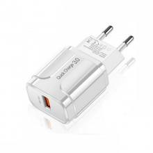 Сетевое зарядное устройство для телефона QC3.0 18W 1xUSB быстрая зарядка смартфона USLION UC6900 (TE-023) White Сетевое зарядное устройство для телефона QC3.0 18W 1xUSB быстрая зарядка смартфона USLION UC6900 (TE-023) White