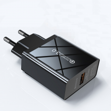 Сетевое зарядное устройство для телефона QC3.0 18W 1xUSB быстрая зарядка смартфона USLION UC6912 Black Сетевое зарядное устройство для телефона QC3.0 18W 1xUSB быстрая зарядка смартфона USLION UC6912 Black