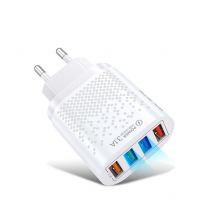 Сетевое зарядное устройство для телефона Fast Charge 3.1A 4xUSB зарядка смартфона USLION UD7535 (BK-375B) White Сетевое зарядное устройство для телефона Fast Charge 3.1A 4xUSB зарядка смартфона USLION UD7535 (BK-375B) White