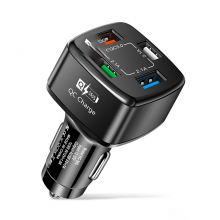 Автомобильное зарядное устройство от прикуривателя 4 USB QC 3.0 Quick Charge USLION UD7575 (HC-365) Black