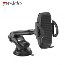 Автодержатель универсальный для телефона и смартфона на присоске Yesido C111 Black