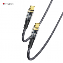Кабель быстрой зарядки и передачи данных Type-C на Type-C 100W (1.2м) провод для телефона ноутбука YESIDO CA-103