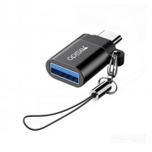 Переходник OTG с type c на usb адаптер с тайп си на юсб Yesido GS06 Black Переходник OTG с type c на usb адаптер с тайп си на юсб Yesido GS06 Black