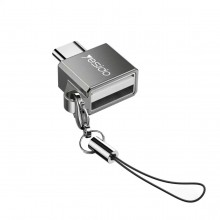 Переходник OTG с type c на usb адаптер с тайп си на юсб Yesido GS08 Black Переходник OTG с type c на usb адаптер с тайп си на юсб Yesido GS08 Black