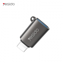 Переходник адаптер OTG USB-A Female to Lightning Male для подключения устройств и синхронизации данных Yesido GS14 Переходник адаптер OTG USB-A Female to Lightning Male для подключения устройств и синхронизации данных Yesido GS14